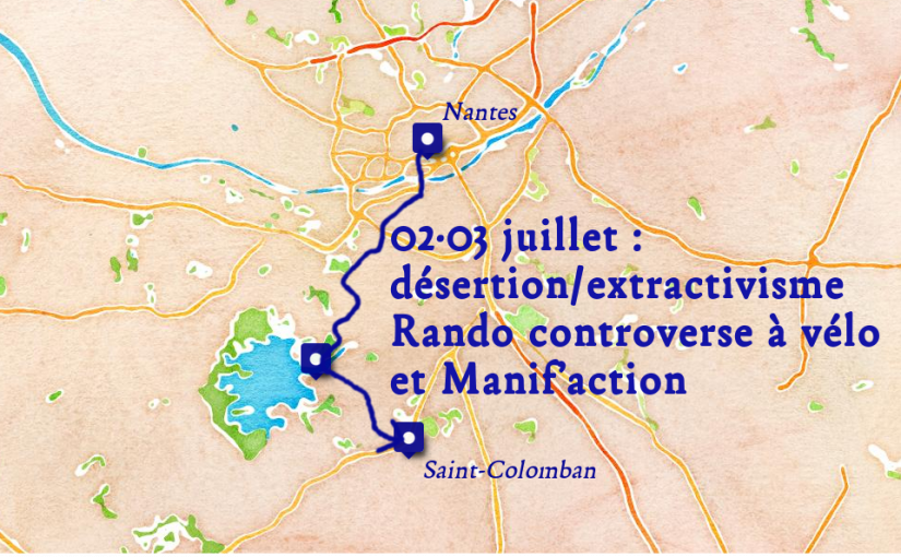 02·03 juillet   :  Désertion/extractivisme : Rando controverse à vélo
