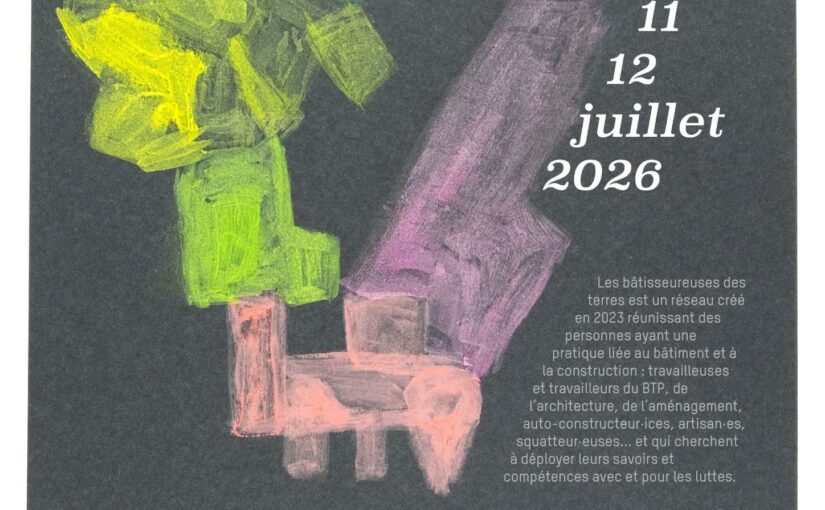 Rencontres des bâtisseureuses des terres · 10-12 juillet 26